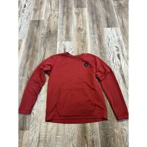 Hurley Pullover sweater Nike Dri Fit Mens Medium Red Long Sleeve Crew Neck